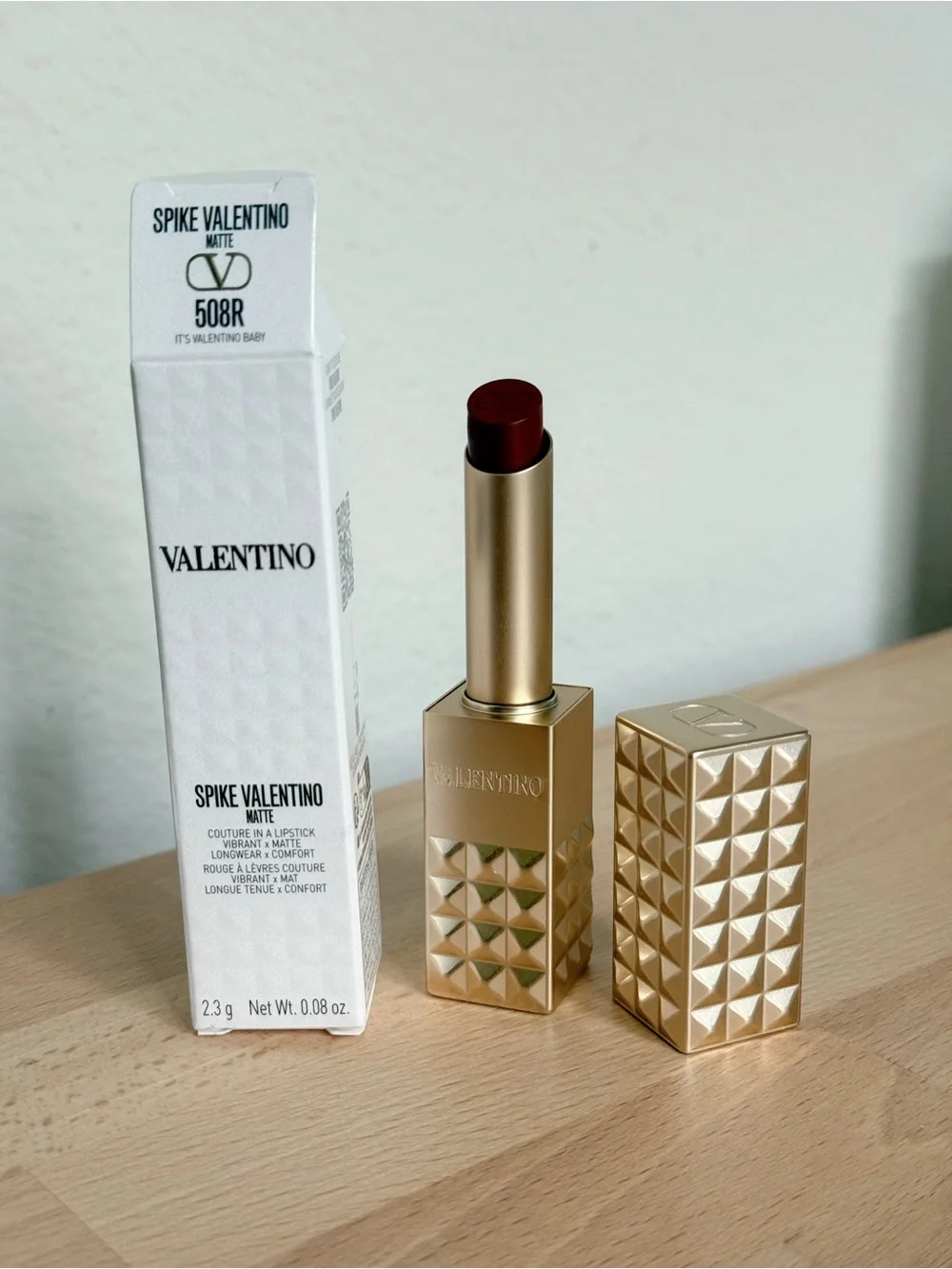 Valentino Matte Lipstick 508R It's Valentino Baby - Rich Berry Pink